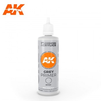 AK Grey Primer (100 ml) - 3rd Generation Acrylic AK11241 